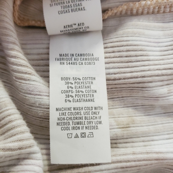 Aerie High Waisted Diamond Print Stretch Ribbed Kick Flare Pant Size L - Picture 5 of 5